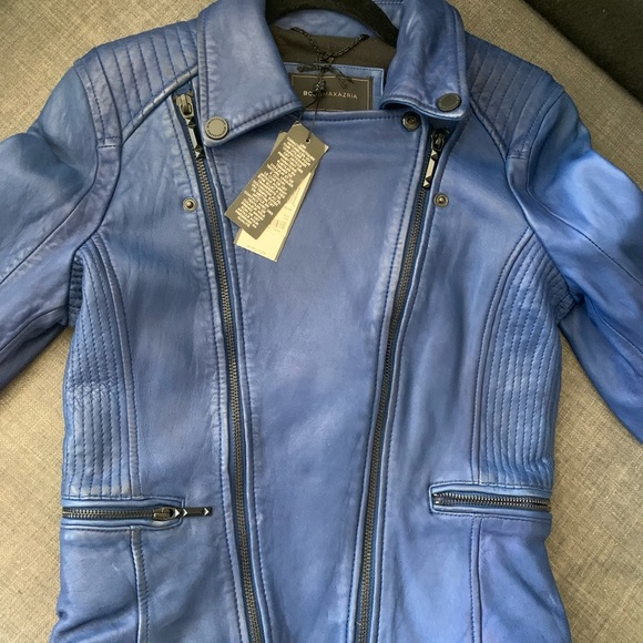 BCBGMAXAZRIA LEATHER JACKET. Size. S - Picture 6 of 6